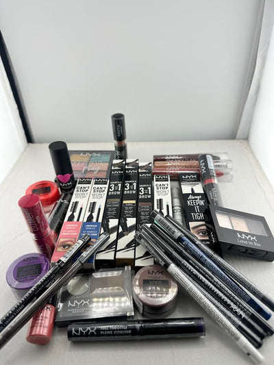 1600 PCS Lot of Assorted NYX Products - Brow Products, Lip Products, Eyeliners etc.