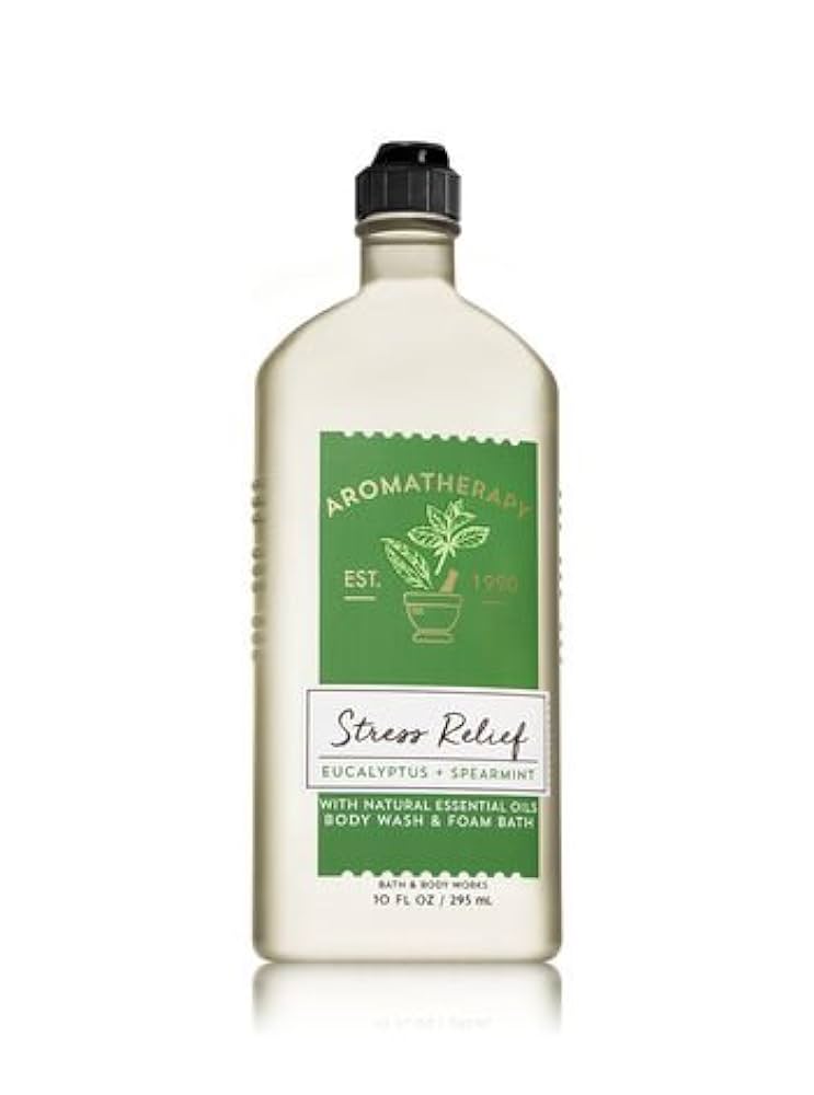 Aromatherapy Stress Relief Eucalyptus & Spearmint Body Wash/ Foam Bath Stress Relief 10 oz