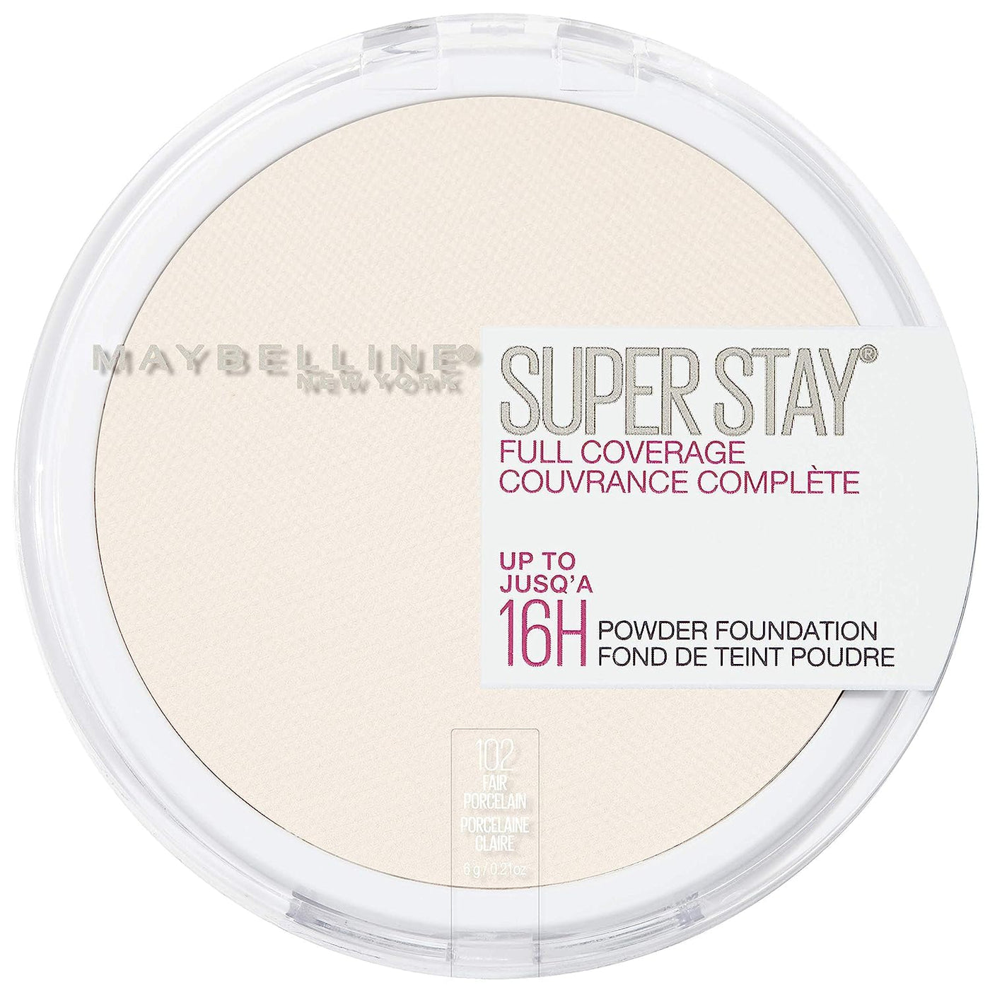 Maybelline New York Super Stay Full Coverage Powder Foundation Fair Porcelain