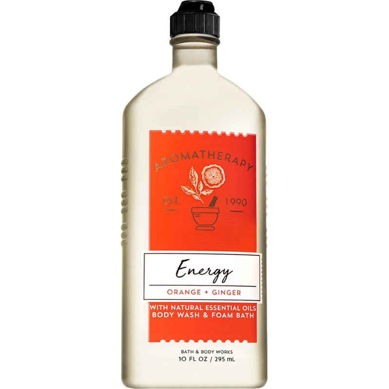 Aromatherapy Energy Orange & Ginger Body Wash/ Foam Bath 10 oz