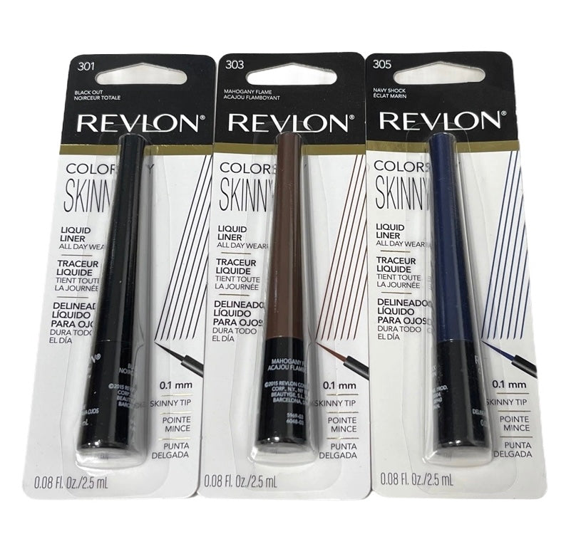 WHOLESALE Revlon Colorstay Skinny Liquid Liner Assorted Shades, 0.08 fl. Ounce LOT OF 72