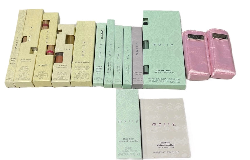 WHOLESALE Mally Assorted Makeup Products, LOT OF 191