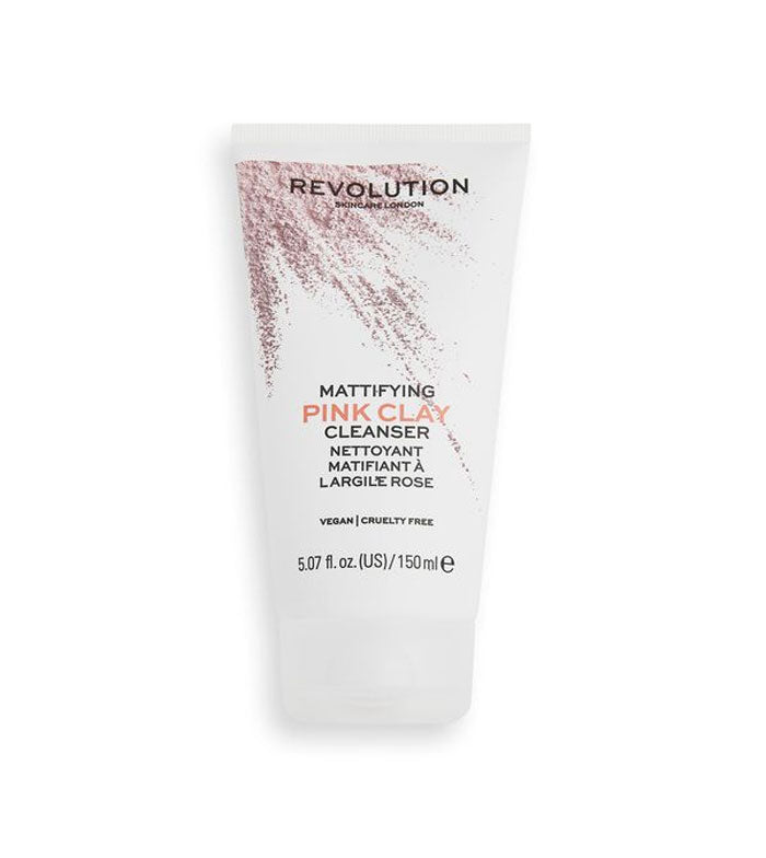 Revolution Skincare London Mattifying Pink Clay Cleanser (150 ml / 5.07 Fl oz)