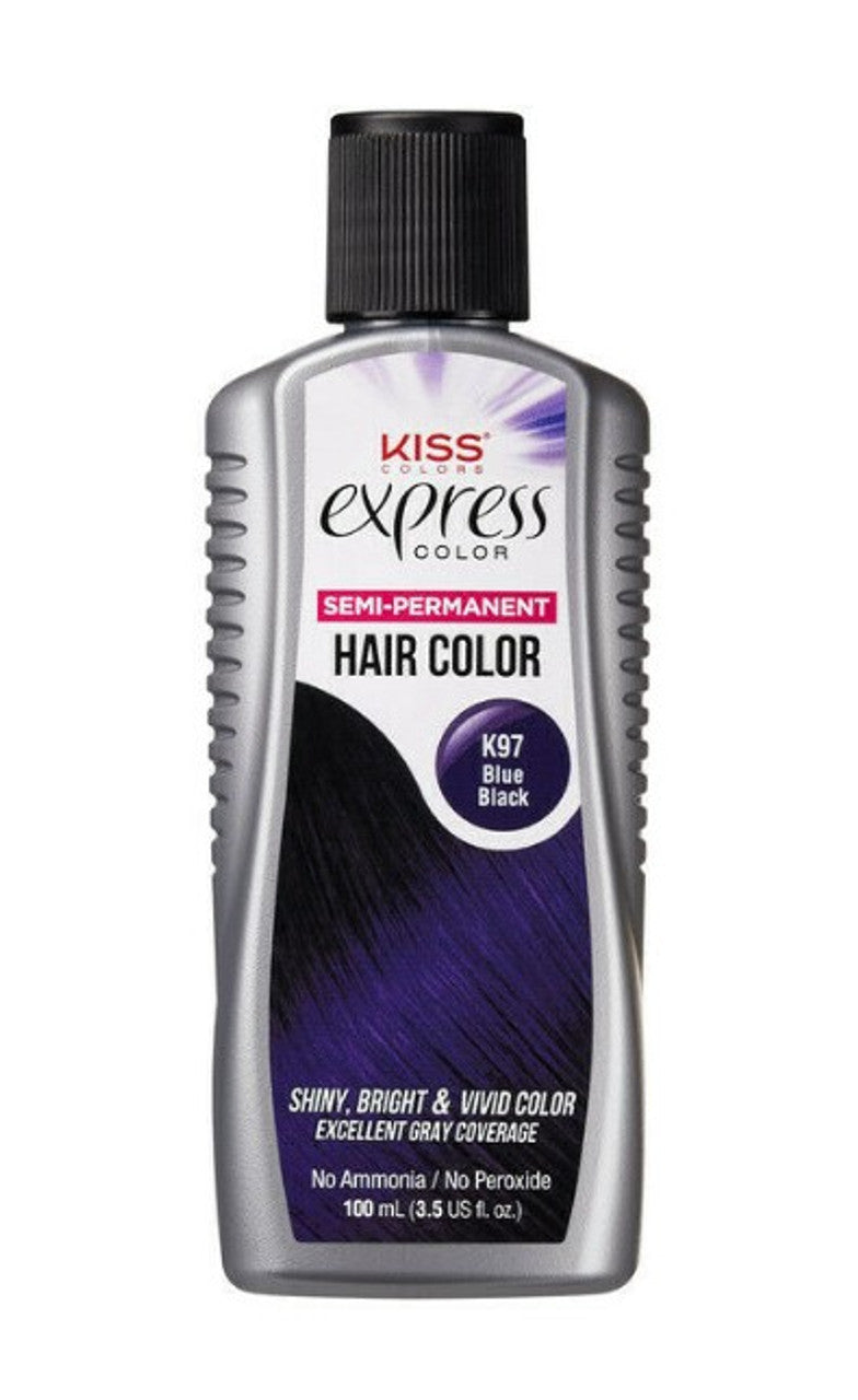 60 UNIT LOT OF KISS COLORS SEMI-PERMANENT HAIR COLOR K97 BLUE BLACK