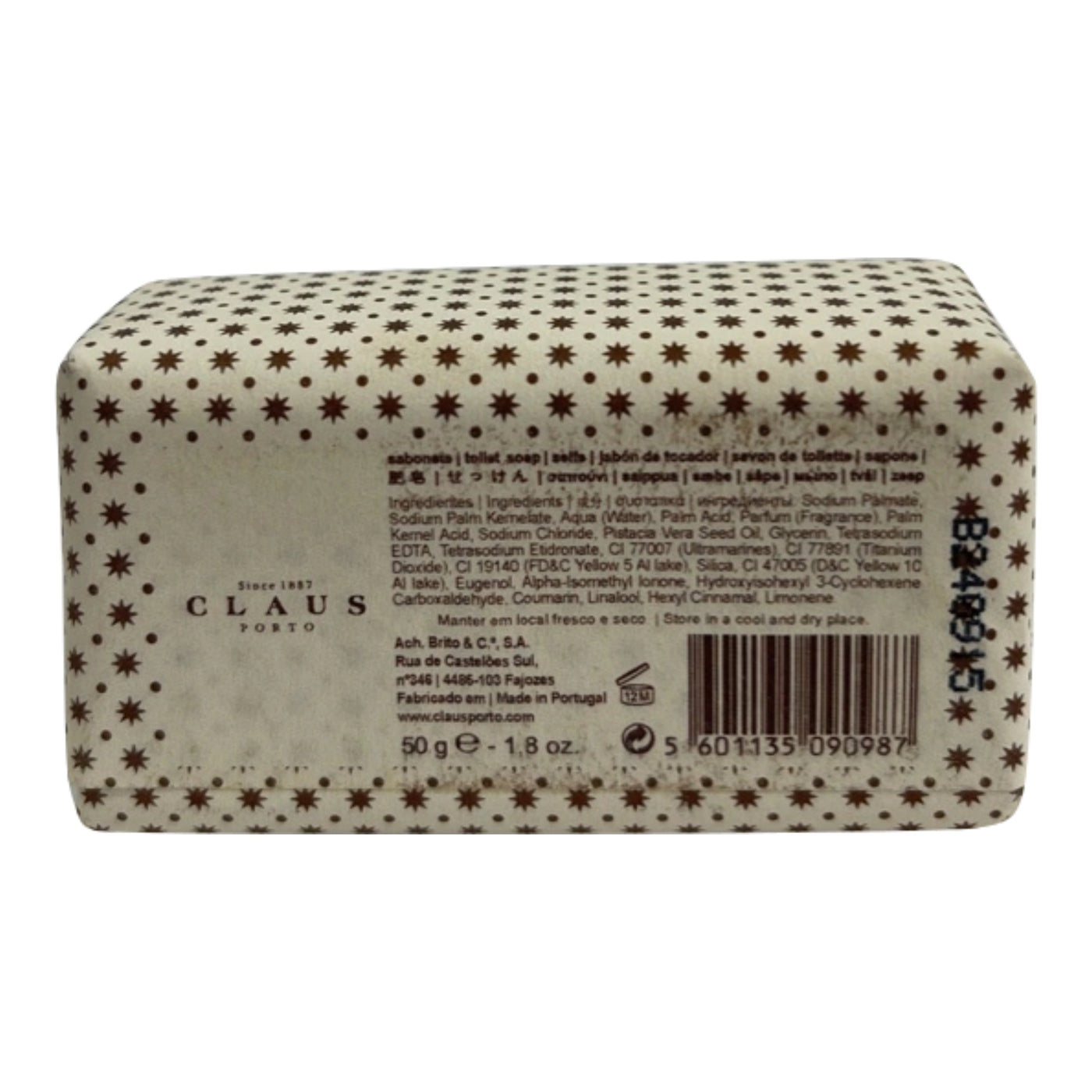 Wholesale Claus Porto Agua De Colonia Vetyver Mini Soap, 1.8 Ounce Lot Of 10