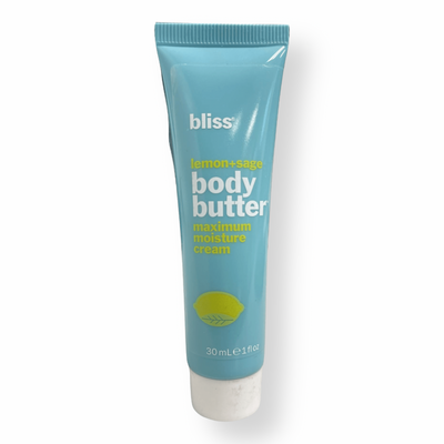 WHOLESALE Bliss Lemon & Sage Body Butter Maximum Moisture Cream 1 oz LOT OF 144