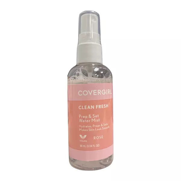 Covergirl Clean Fresh Prep & Set Water Mist Rose Scent (ROSE) 3.04oz Spray